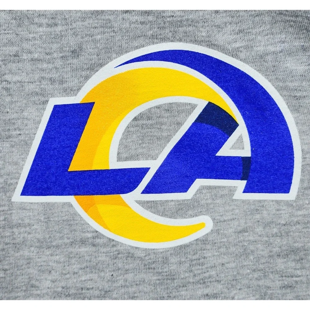 NFL Los Angeles Rams T-Shirt 3XL‎ Long Sleeve Gray Football Graphic Tee - Picture 4 of 8